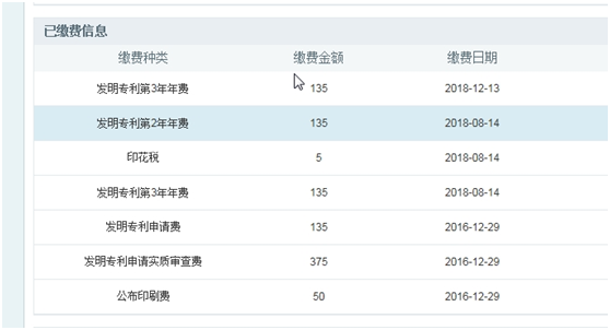 专利缴费信息查询